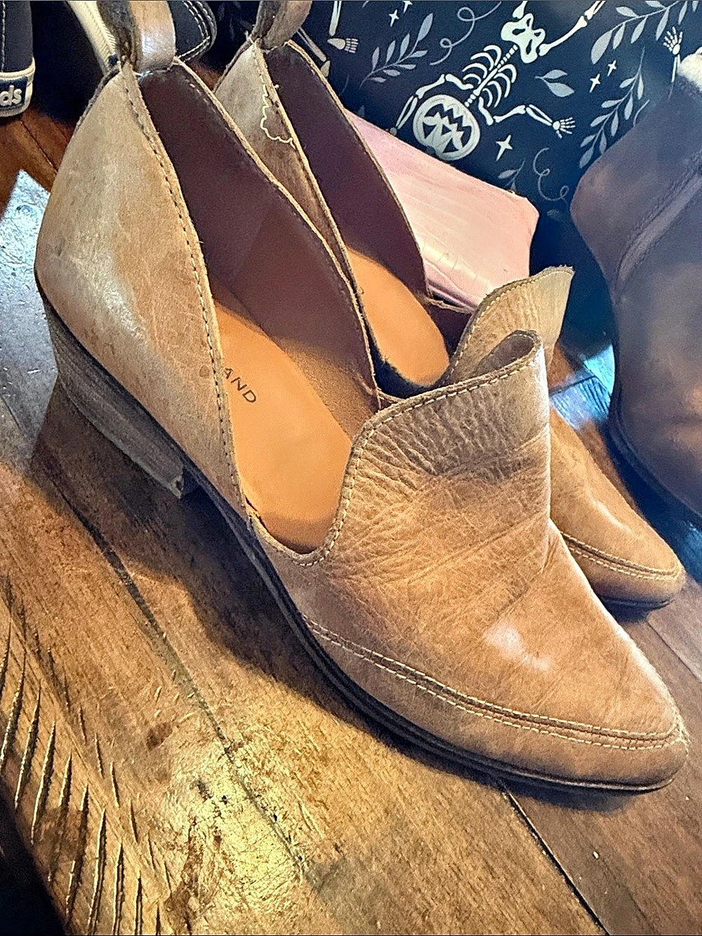 Lucky Brand Pointed Toe Wedge Shoes in Brown